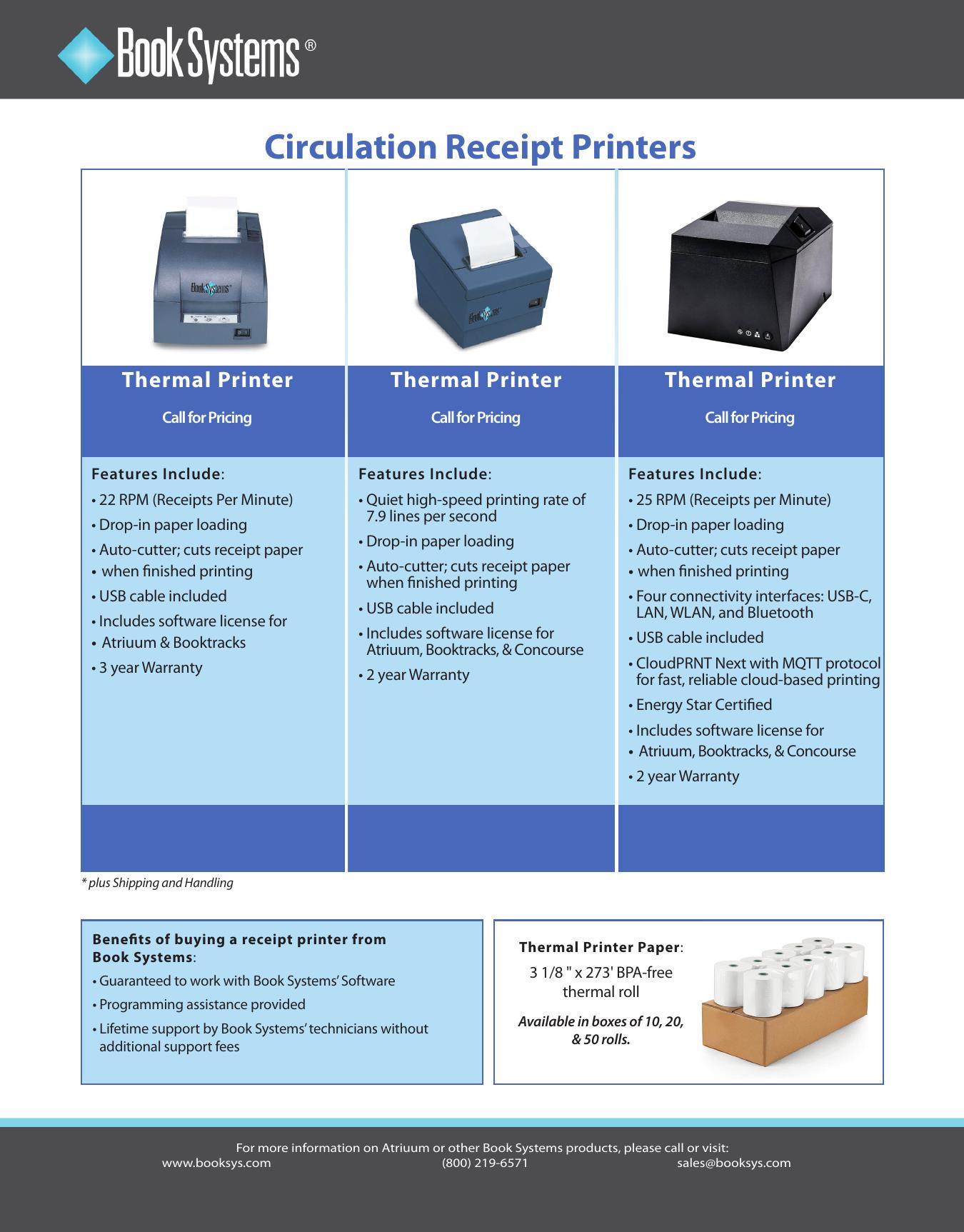 Receipt Printers brochure